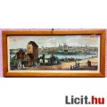 Német nagyvárosok látképei 16.-18. századi színes rézkarcokon, 9db. üv