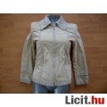 Bézs újszerű női "velúr" kabát (M-XL)