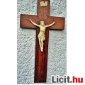 Eladó Antik, CSONT - őrlemény ANYAGÚ Jézus Krisztus a kereszten, 35 cm-es ke