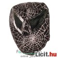 Pankrátor maszk - fekete Pókember felvehető maszk orrnyílással - mexikói Lucha Libre Pankráció maszk