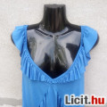 @ ZARA Tenger kék pántos fodros maxi nyári ruha kb.X/XL-es