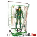 Igazság Ligája - 16cm-es Green Arrow / Zöld Íjász figura extra-mozgatható végtagokkal, íjjal és nyil
