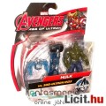 mini Bosszúállók figura - 6cmes Hulk figura robot ellenség kiegészítővel - Avengers Age of Ultron sz