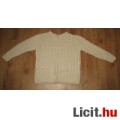 fehér kötött pulóver,méret:38