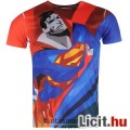 eredeti Superman póló - felnőtt L méret - hivatalos Superman, az Acélember póló teljes felületű mint