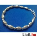 Tibeti ezüst hengeres kereszt szemes nyaklánc+karkötő szett