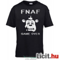 Five Nights at Freddys - új FNAF póló FNAF - GAME OVER Freddy póló fekete színben - felnőtt L méretb
