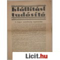 Eladó KIÁLLÍTÁSI TUDÓSÍTÓ c. folyóirat 1937. I.. évf. 29. szám