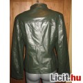 olivazöld műbőr női kabát,méret: 40