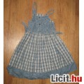 Lányka kockás  farmer ruha,méret:116